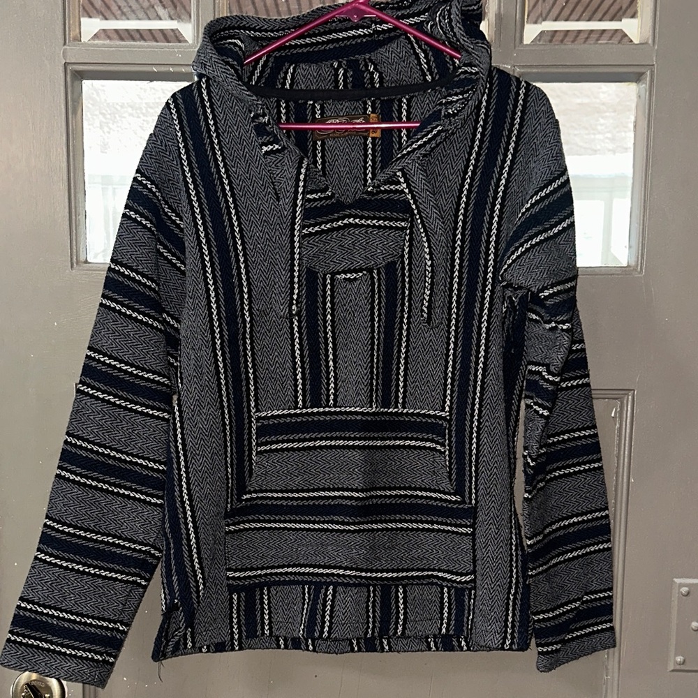 Striped Drug Rug Pullover